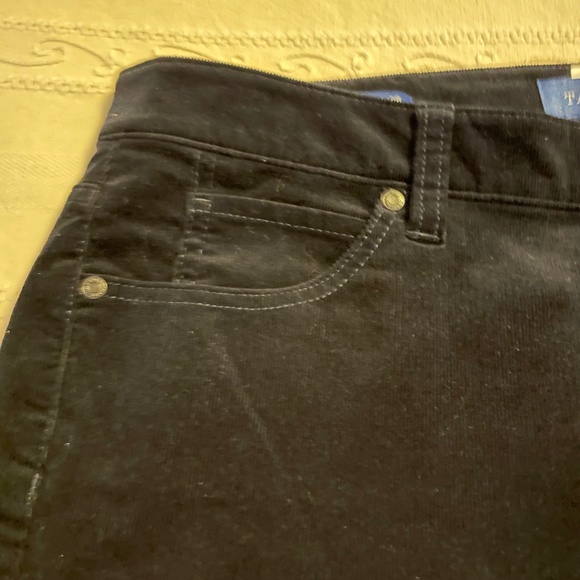 Talbots Pants Size 10  Womens Black Corduroy Stretch High Waist Straight Leg - Picture 9 of 13